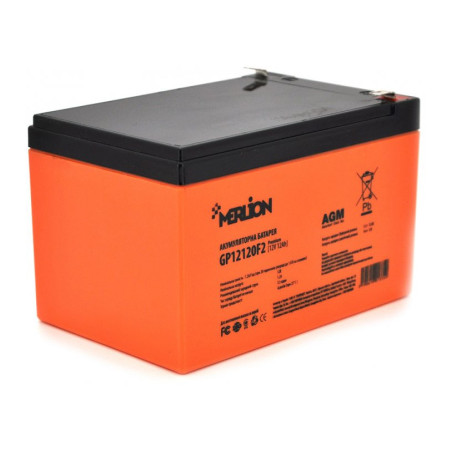 Батарея до ДБЖ Merlion 12V-12Ah PREMIUM (GP12120F2PREMIUM)