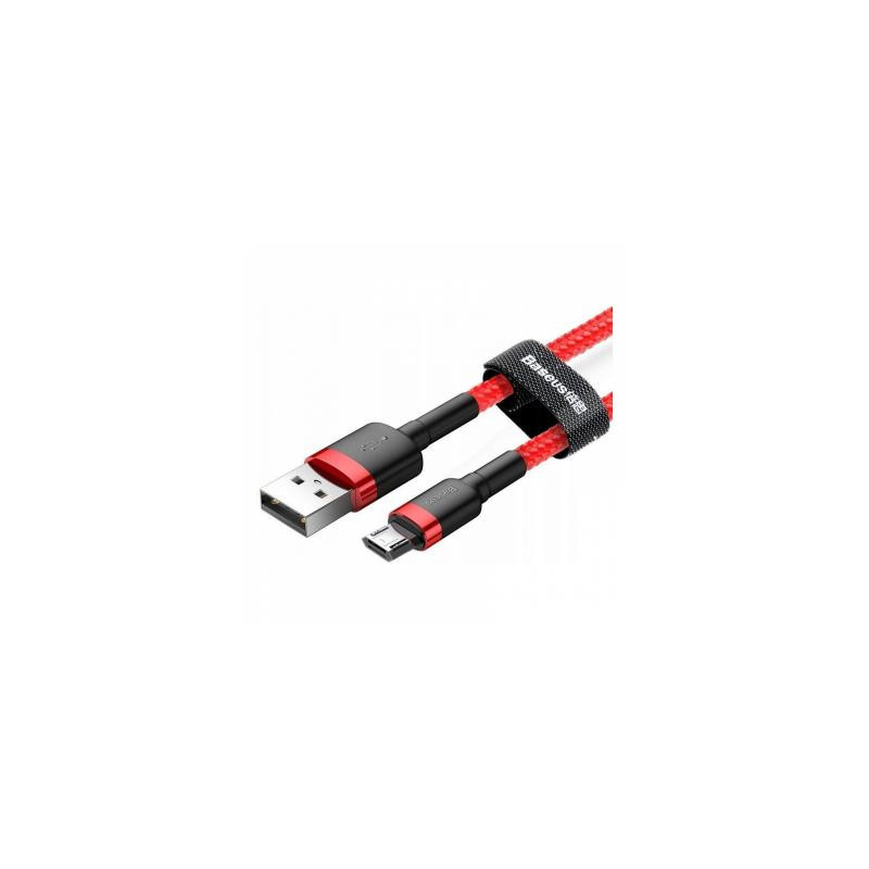 Дата кабель USB 2.0 AM to Micro 5P 1.0m Cafule 2.4A red+red Baseus (CAMKLF-B09)