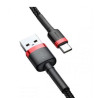 Дата кабель USB 2.0 AM to USB-C 1.0m Cafule 3A red+black Baseus (CATKLF-B91)