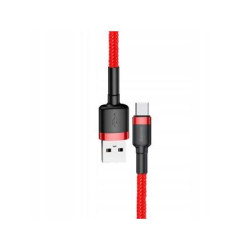 Дата кабель USB 2.0 AM to USB-C 1.0m Cafule 3A red+red Baseus (CATKLF-B09)