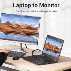 Кабель мультимедійний DVI M to DVI M 8.0m 24+1pin 2K60Hz ferrite Vention (EAEBK)