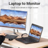 Кабель мультимедійний DVI M to DVI M 8.0m 24+1pin 2K60Hz ferrite Vention (EAEBK)
