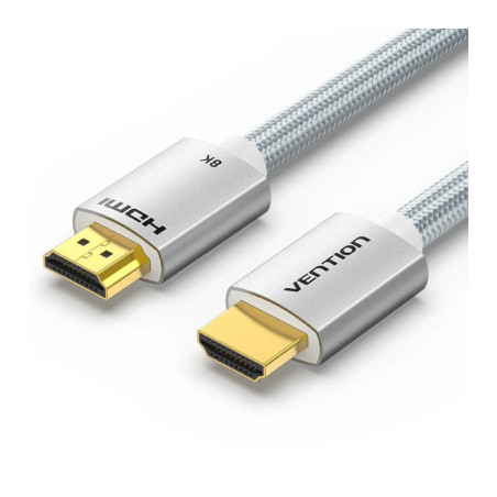 Кабель мультимедійний HDMI M to HDMI M 2.0m V2.1 8K60Hz silver Vention (ALCIH)