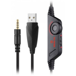 Навушники REAL-EL GDX-7650 Black/Red (EL124100043)