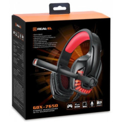 Навушники REAL-EL GDX-7650 Black/Red (EL124100043)
