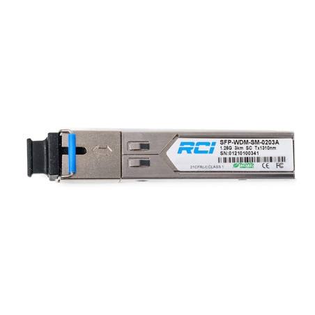 Модуль SFP 1G, 3km, SC, Tx 1310nm RCI (SFP-WDM-SM-0203A)