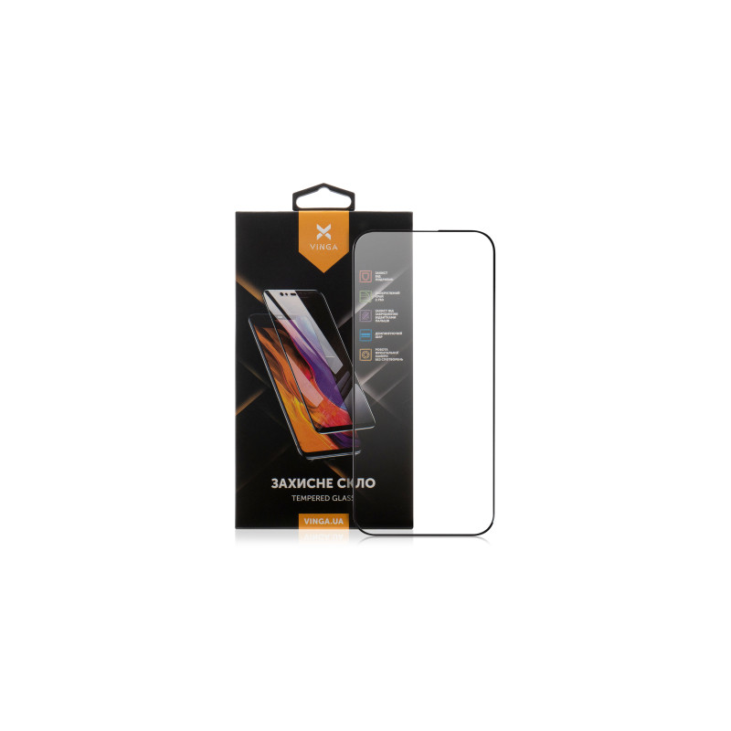 Скло захисне Vinga Apple iPhone 16 Pro Max (VGIP16PM)