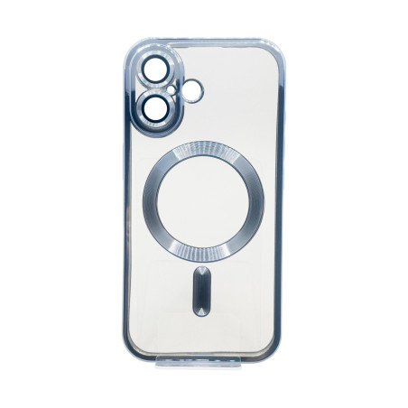 Чохол до мобільного телефона BeCover TPU Chrome Case (MagSafe) для Apple iPhone 16 Sierra Blue (712072)