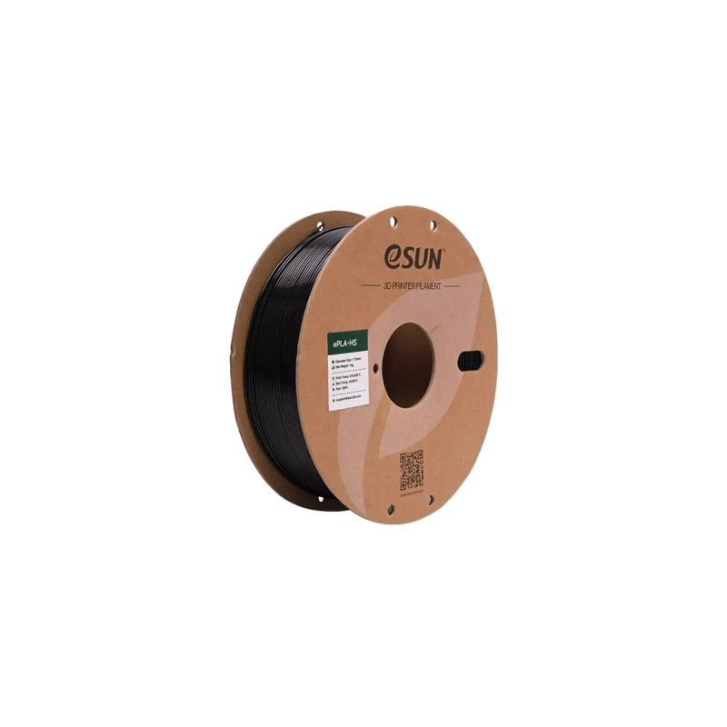 Пластик для 3D-принтера eSUN ePLA+HS, 1,75мм, 1кг, black (ePLA+HS-P175B1)