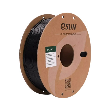 Пластик для 3D-принтера eSUN ePLA+HS, 1,75мм, 1кг, black (ePLA+HS-P175B1)