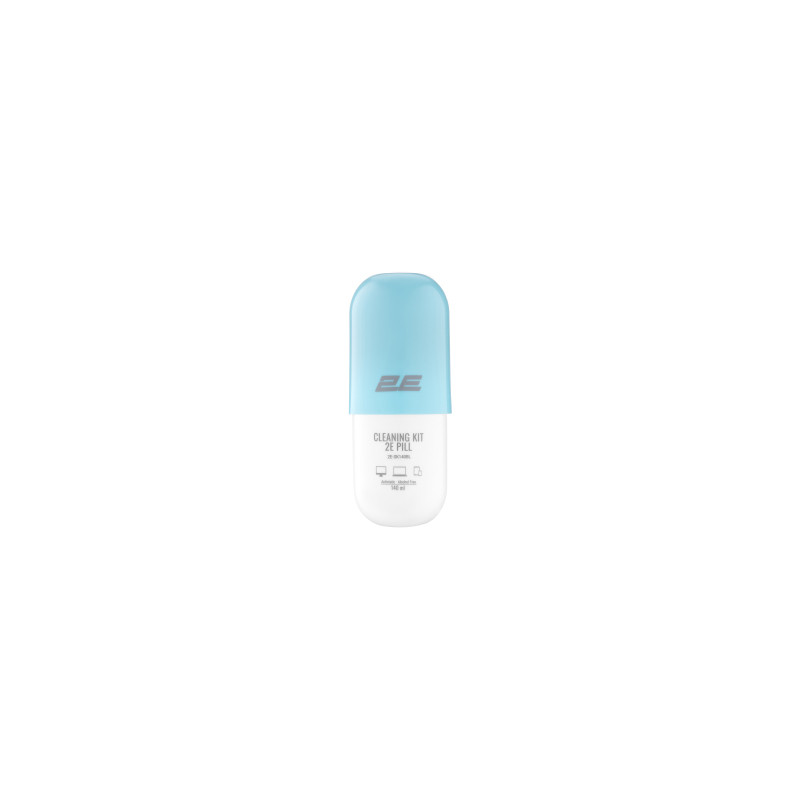 Спрей для очищення 2E PILL 140ml for office equipment +Microfibre 20 cm, white-blue (2E-SK140BL)