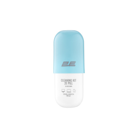 Спрей для очищення 2E PILL 140ml for office equipment +Microfibre 20 cm, white-blue (2E-SK140BL)