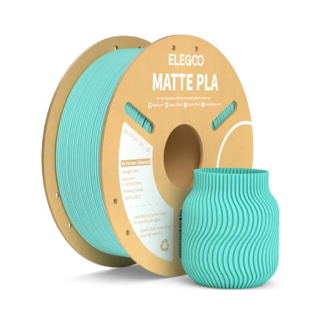 Пластик для 3D-принтера ELEGOO PLA matte 1кг, 1.75мм, turquoise (50.203.0254)