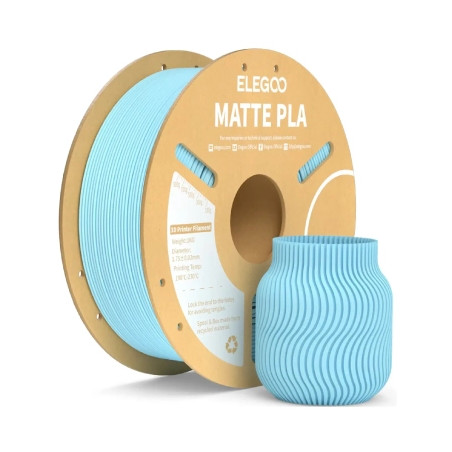Пластик для 3D-принтера ELEGOO PLA matte 1кг, 1.75мм, blue ice (50.203.0259)