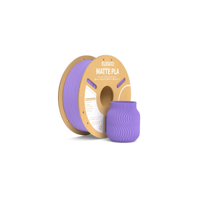 Пластик для 3D-принтера ELEGOO PLA matte 1кг, 1.75мм, lavender (50.203.0257)