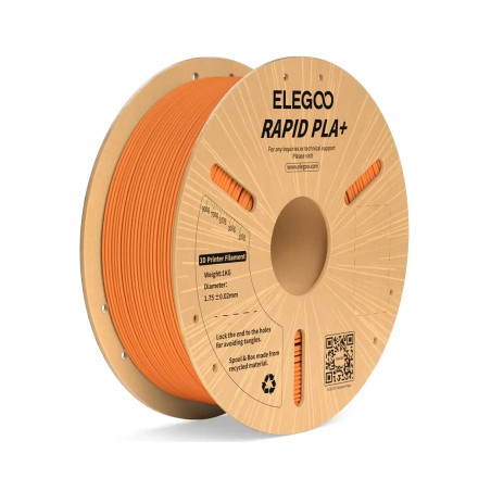 Пластик для 3D-принтера ELEGOO Rapid PLA Plus 1кг, 1.75мм, orange (50.203.0120)