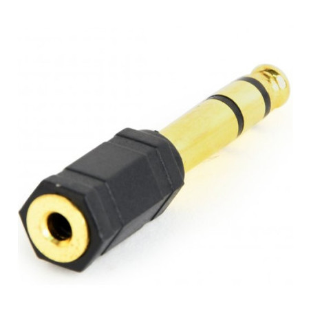 Перехідник 6.35мм M / F 3.5 мм Cablexpert (A-6.35M-3.5F)