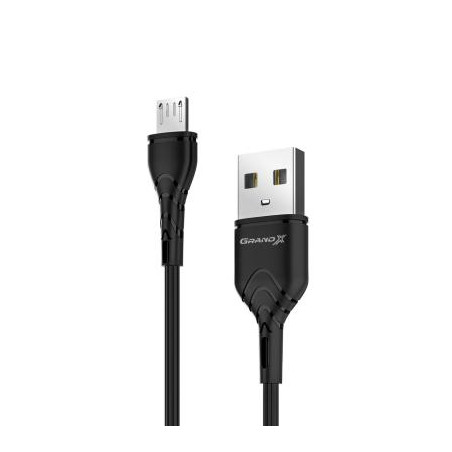 Дата кабель USB 2.0 AM to Micro 5P 1.0m Grand-X (PM-03B)