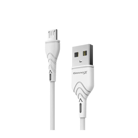 Дата кабель USB 2.0 AM to Micro 5P 1.0m Grand-X (PM-03W)