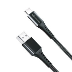 Дата кабель USB 2.0 AM to USB-C 1.2m Black Grand-X (FC-12B)