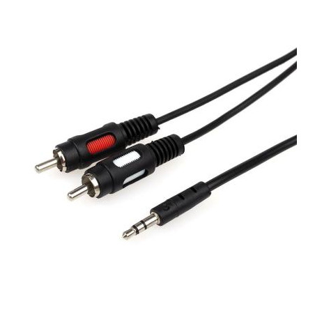 Кабель мультимедійний 3.5mm M to 2xRCA M 0.8m Atcom (10810)