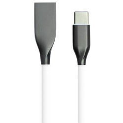 Дата кабель USB 2.0 AM to USB-C 1.0m white PowerPlant (CA910717)