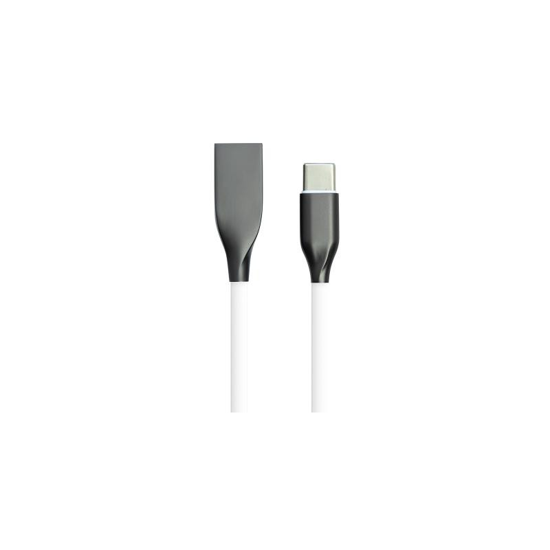 Дата кабель USB 2.0 AM to USB-C 1.0m white PowerPlant (CA910717)