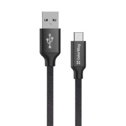 Дата кабель USB 2.0 AM to USB-C 2.0m black ColorWay (CW-CBUC008-BK)