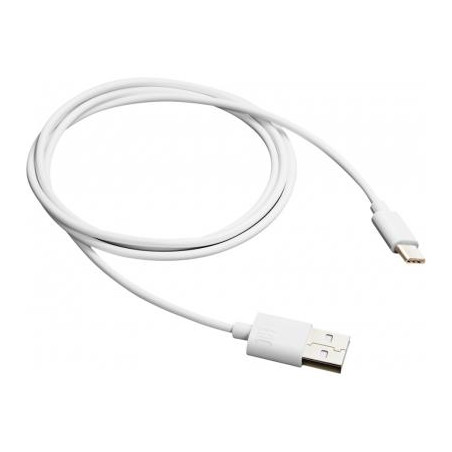 Дата кабель USB 2.0 AM to USB-C 1.0m white Canyon (CNE-USBC1W)
