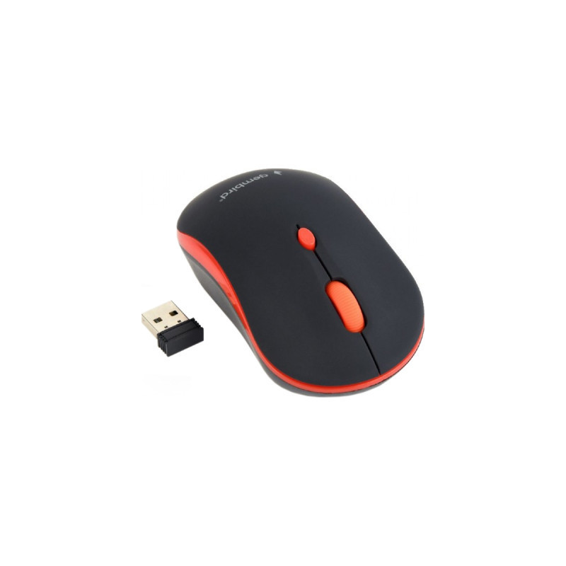 Мишка Gembird MUSW-4B-03-R Black+Red (MUSW-4B-03-R)