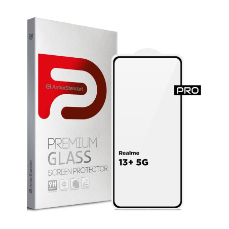 Скло захисне Armorstandart Pro Realme 13+ 5G Black (ARM80504)
