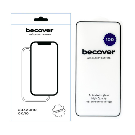 Скло захисне BeCover Samsung Galaxy S24 FE SM-S721 10D Black (712486)
