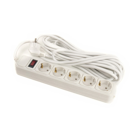 Мережевий фільтр живлення PowerPlant 7 м, 5 розеток, 3x1.5мм2, евростандарт (JY-1056/7) (PPSA10M70S5)