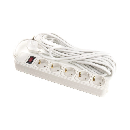 Мережевий фільтр живлення PowerPlant 7 м, 5 розеток, 3x1.5мм2, евростандарт (JY-1056/7) (PPSA10M70S5B)