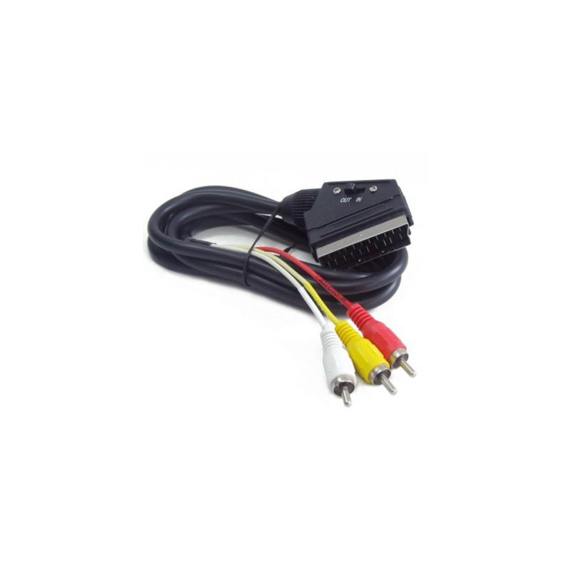 Кабель мультимедійний SCART M to 3xRCA M 1.8m Cablexpert (CCV-519-001)