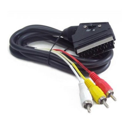 Кабель мультимедійний SCART M to 3xRCA M 1.8m Cablexpert (CCV-519-001)