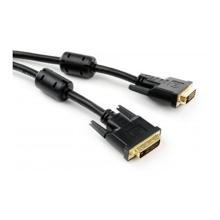 Кабель мультимедійний DVI M to DVI M 1.8m 24+1pin Vinga (VCPDCDVIMM1.8BK)