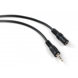 Кабель мультимедійний 3.5mm M to 3.5mm F 1.8 m Vinga (VCPDCJ35MF1.8BK)