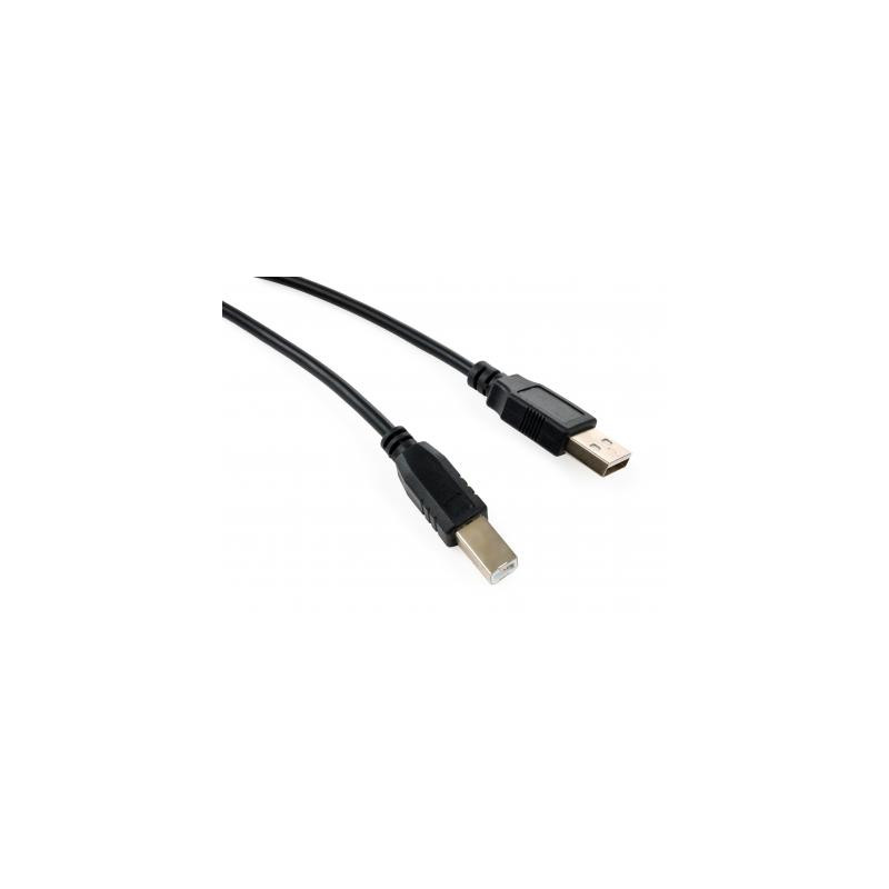 Кабель для принтера USB 2.0 AM/BM 3.0 m Vinga (VCPDCAMBM3.0BK)