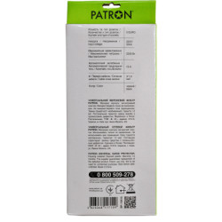 Мережевий фільтр живлення Patron 10 m3*1mm2 (SP-10510) 5 розеток BLACK (EXT-PN-SP-10510)