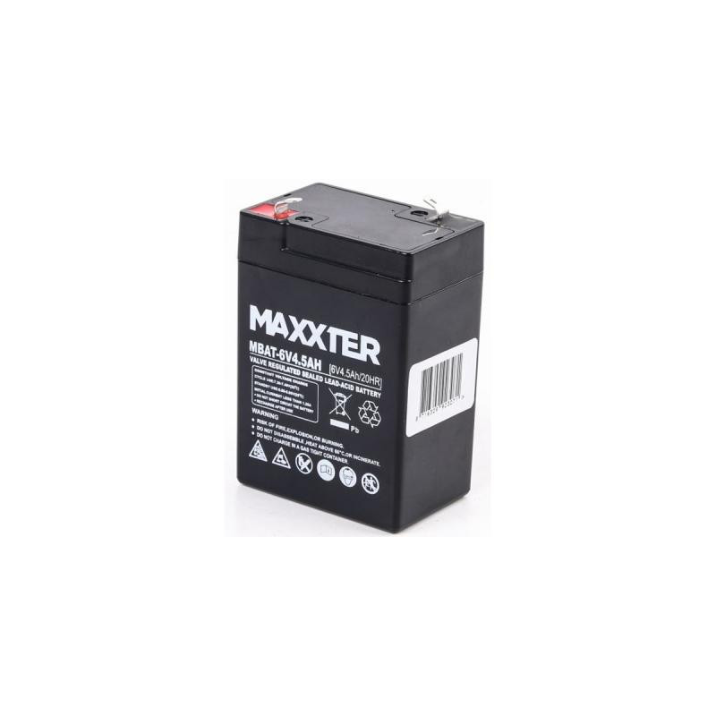 Батарея до ДБЖ Maxxter 6V 4.5AH (MBAT-6V4.5AH)