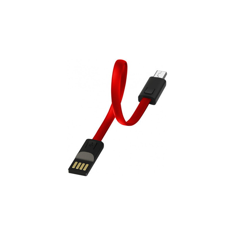 Дата кабель USB 2.0 AM to Micro 5P 0.22m red ColorWay (CW-CBUM022-RD)