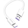 Дата кабель USB 2.0 AM to USB-C 1.0m 5A white ColorWay (CW-CBUC019-WH)