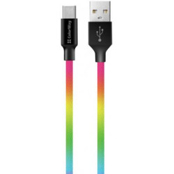 Дата кабель USB 2.0 AM to USB-C 1.0m multicolor ColorWay (CW-CBUC018-MC)