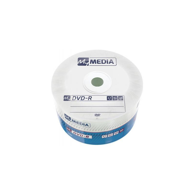 Диск DVD MyMedia DVD-R 4.7GB 16X Wrap MATT SILVER 50шт (69200)