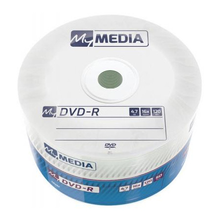 Диск DVD MyMedia DVD-R 4.7GB 16X Wrap MATT SILVER 50шт (69200)