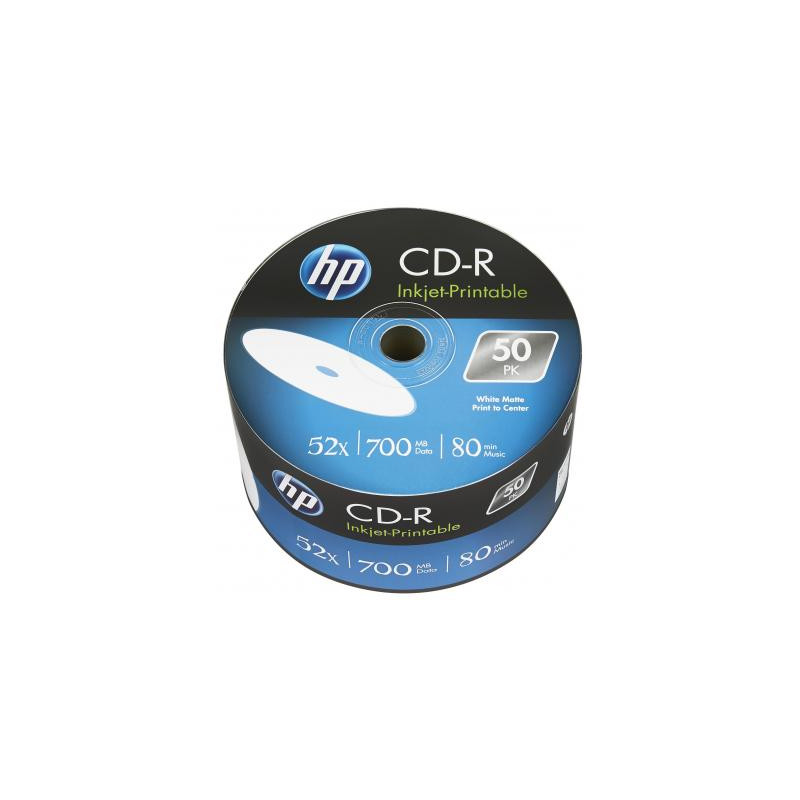 Диск CD HP CD-R 700MB 52X IJ PRINT 50шт (69301/CRE00070WIP-3)