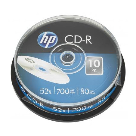 Диск CD HP CD-R 700MB 52X 10шт Spindle (69308/CRE00019-3)