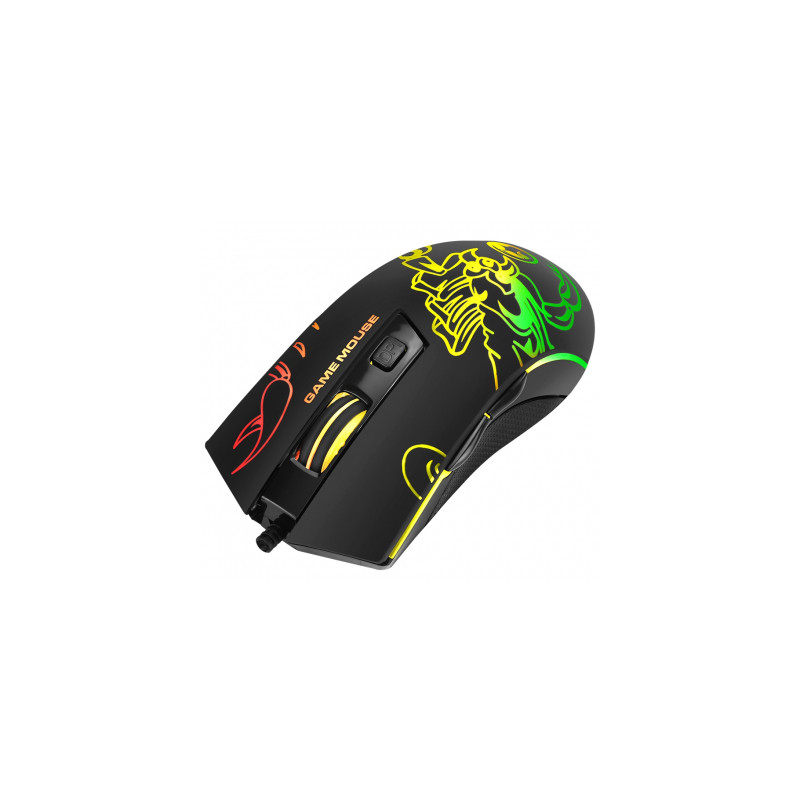Мишка Marvo M209 LED USB Black (M209)