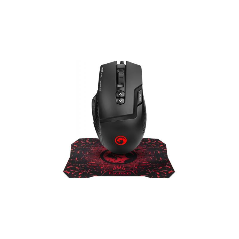 Мишка Marvo M355+G1 USB Black (M355+G1)